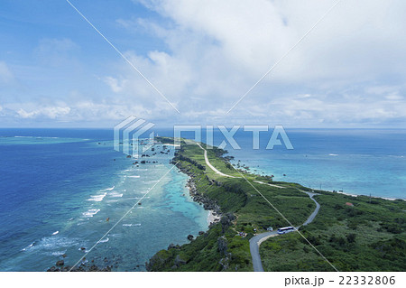 宮古島　東平安名崎　空撮 22332806