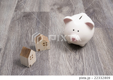 家の置物と豚の貯金箱 家の置物と豚の貯金箱 22332809