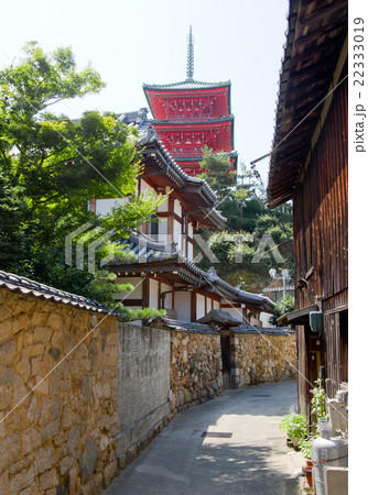 小豆島の迷路のまちの写真素材