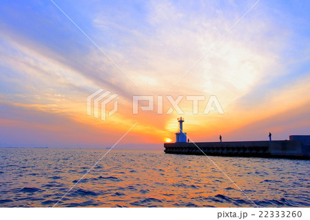 夕焼けの海 夕焼けの海 22333260