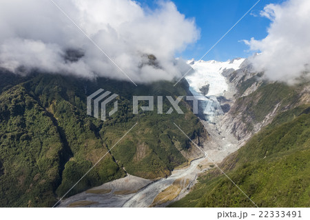 Franz Josef glacier at top view 22333491