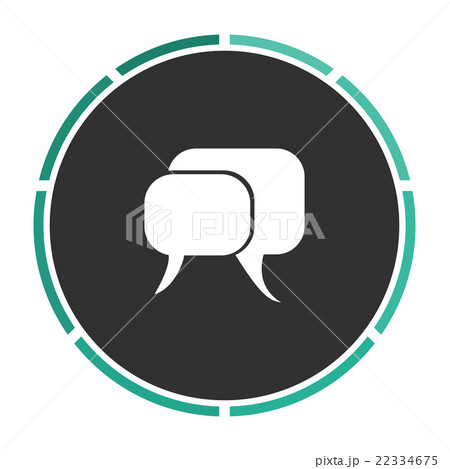 Quote text bubble computer symbol Quote text bubble computer symbol 22334675