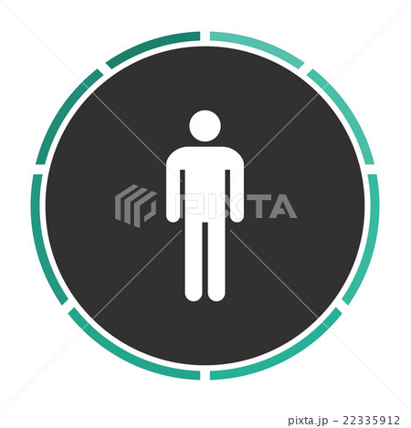 Man computer symbol 22335912