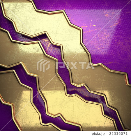 golden background painted in violet. 3D golden background painted in violet. 3D 22336071