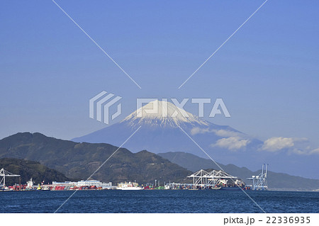 清水港から望む富士山 清水港から望む富士山 22336935