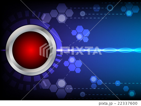 Abstrack button red technology and light effect on 22337600