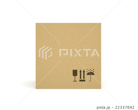 Cardboard box isolated on white background 3 22337692