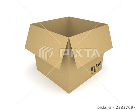 Cardboard box isolated on white background 8 22337697