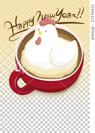 Stereo Late Art Rooster and Choco letter 22339422
