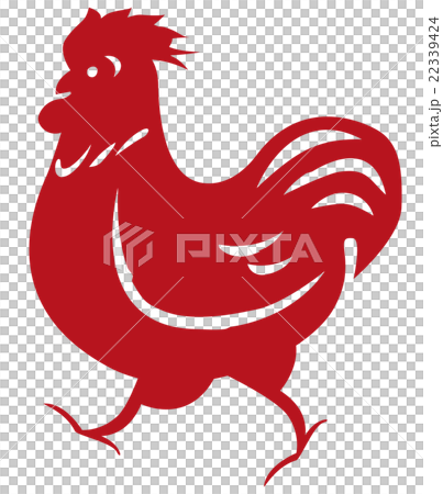 紅公雞剪影 紅公雞剪影 22339424