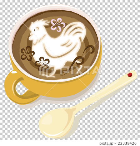 在拿鐵藝術的巧克力李子 22339426