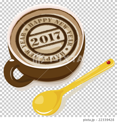 Postmark of latte art 2017 22339428