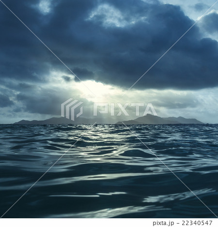 Indian Ocean, Island, Sunset 22340547