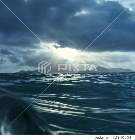 Indian Ocean, Island, Sunset 22340551