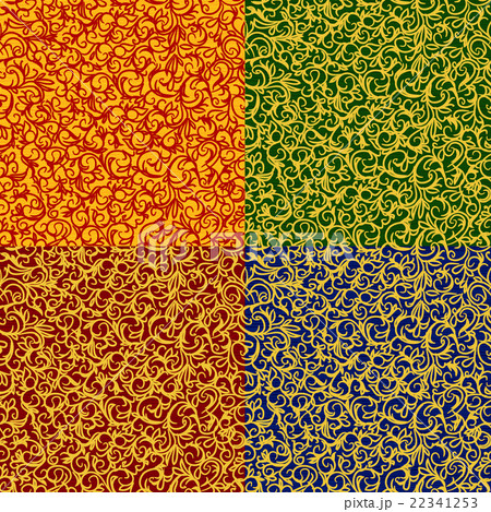 Backgrounds with ornaments in different shades. 22341253