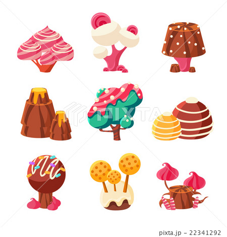 Fantasy Sweet Trees Set 22341292