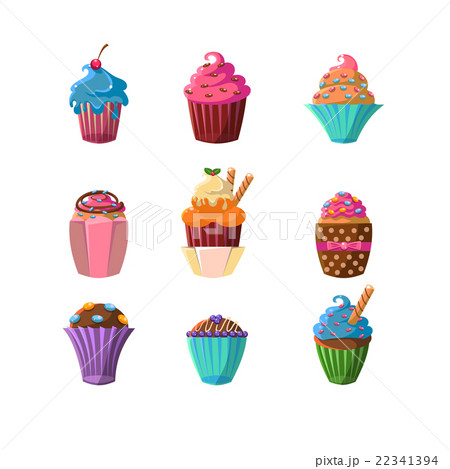 Decorated Cupcakes Sticker Collection 22341394