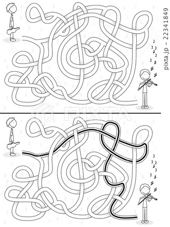 Violin player maze 22341849