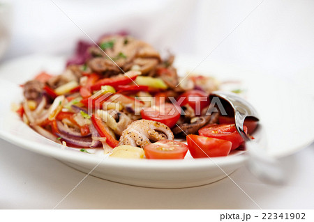 Seafood salad. Selective focus 22341902