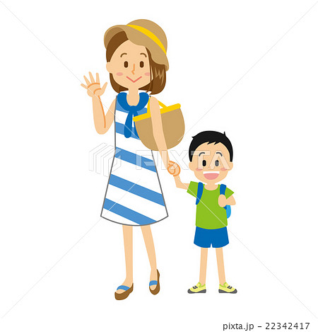 母親と男の子 母親と男の子 22342417