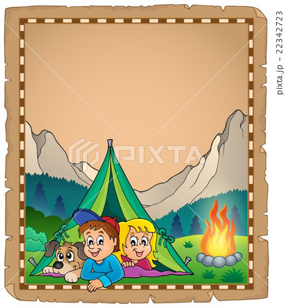 Camping theme parchment 2 Camping theme parchment 2 22342723