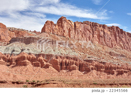 Rock layers in Capitol Reef National Park. 22345566