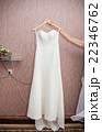 Modern white wedding dress 22346762