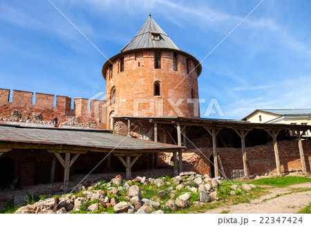 Walls of the Novgorod Kremlin, Russia  22347424