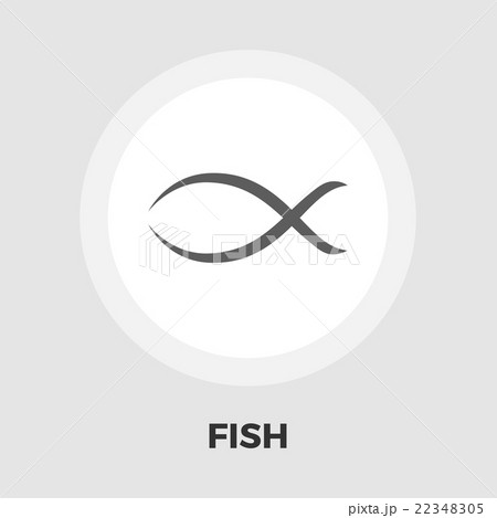 Fish vector flat icon 22348305