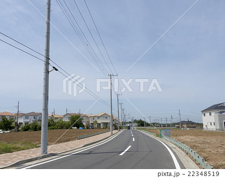 住宅　土地売り　分譲地　宅地造成　区画整理地済み　街並　イメージ 22348519