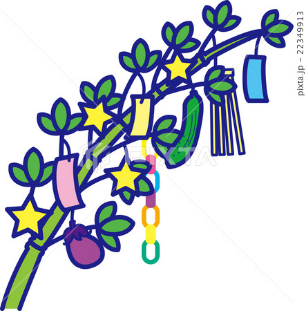 七夕まつり笹飾り短冊 22349913