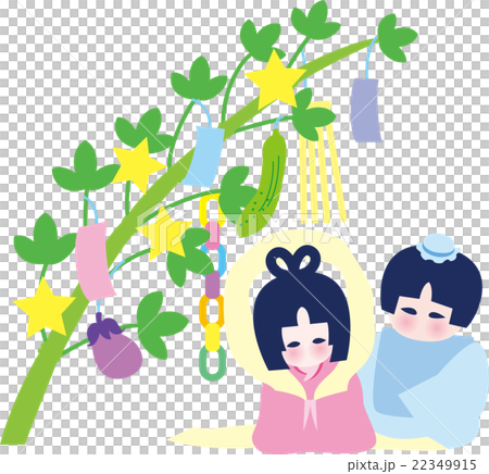 Tanabata Festival Orihime和Hikobori·竹裝飾品·條狀 Tanabata Festival Orihime和Hikobori·竹裝飾品·條狀 22349915