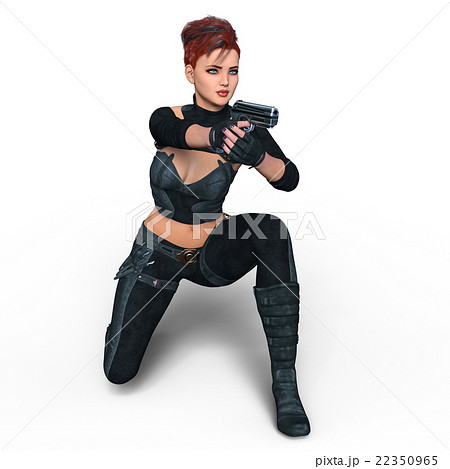 女性戦士のイラスト素材