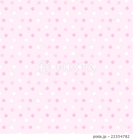 ファンシーかわいいパステルカラーのランダム星柄シームレス 連続 繋がる パターン ピンク系のイラスト素材