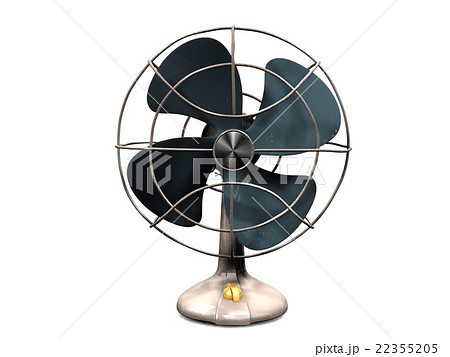 Old vintage fan isolated on white background 22355205