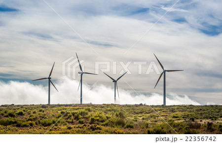 Big wind generators in the mountains of Madeira 22356742