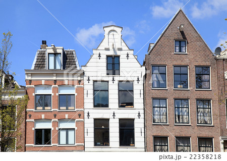 Traditional dutch buildings in Amsterdam Traditional dutch buildings in Amsterdam 22358218