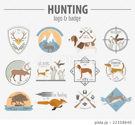Hunting infographic template. Dog hunting 22358640
