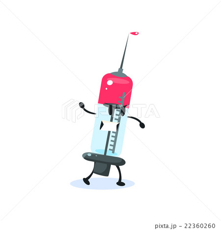 Syringe Cartoon Character 22360260