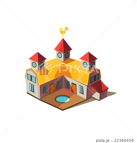 Rancho House Simplified Cute Illustration 22360459
