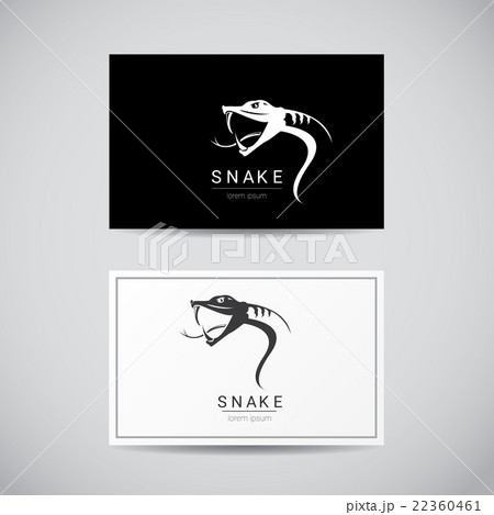 vector snake simple black logo design element.  22360461