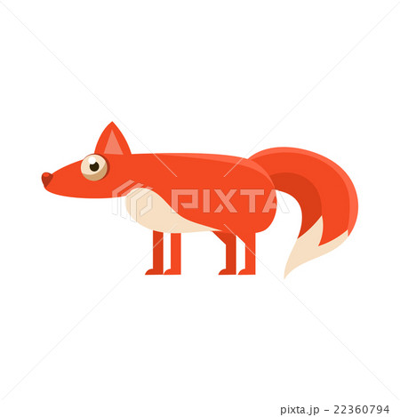 Fox Simplified Cute Illustrationのイラスト素材 [22360794] - PIXTA