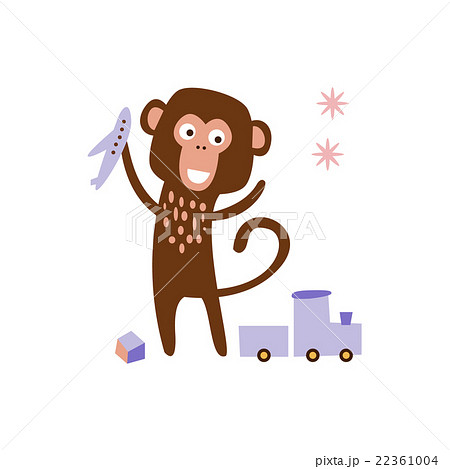 Monkey Playing With Toys 22361004