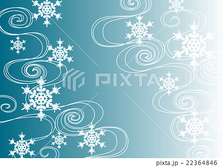流水 雪 背景イラスト 22364846