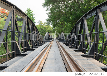 Death railway bridge across Kwai river 22365615
