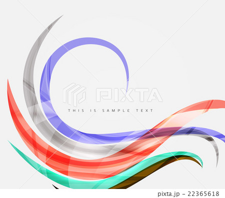 Wavy glossy futuristic swirl Wavy glossy futuristic swirl 22365618