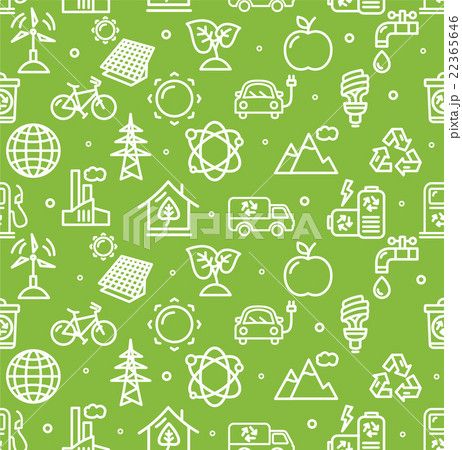 Ecology Background Pattern. Vector Ecology Background Pattern. Vector 22365646