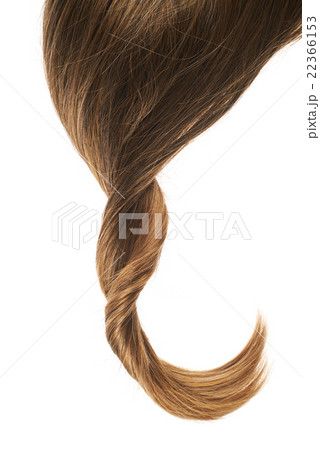 Hair fragment over the white 22366153