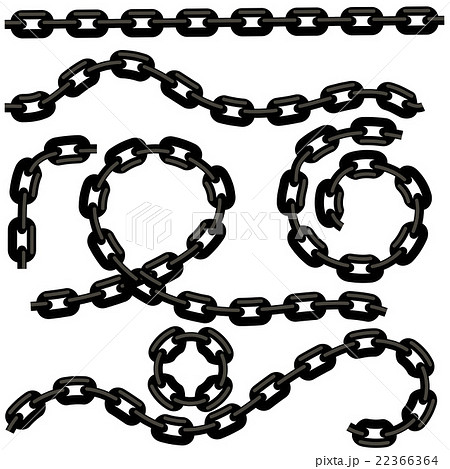 Metal Chain Set Isolated  22366364