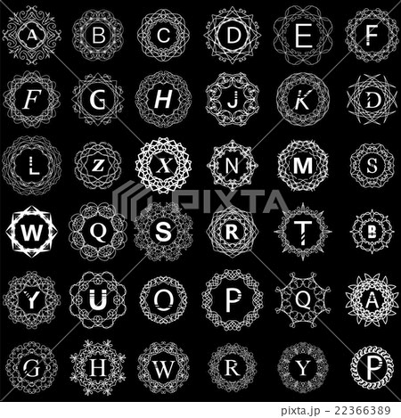 Simple Monogram Design Template Simple Monogram Design Template 22366389